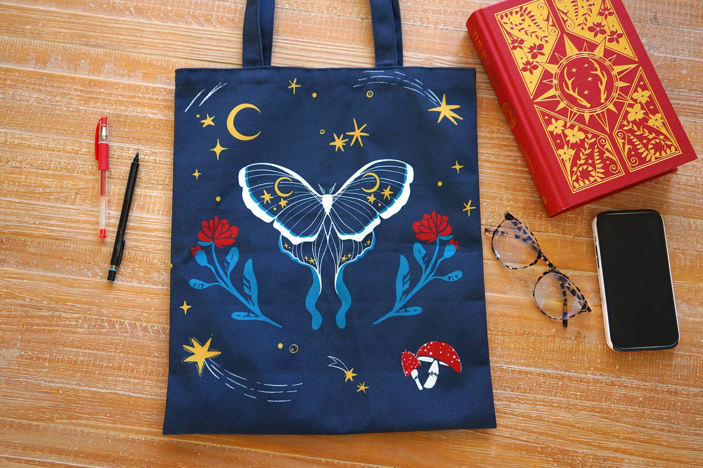 Believe in Magic Witchy Luna Moth Tote Bag