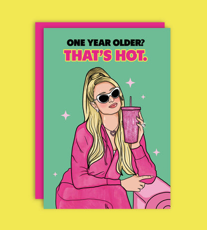 That's Hot Paris Hilton Greeting Card