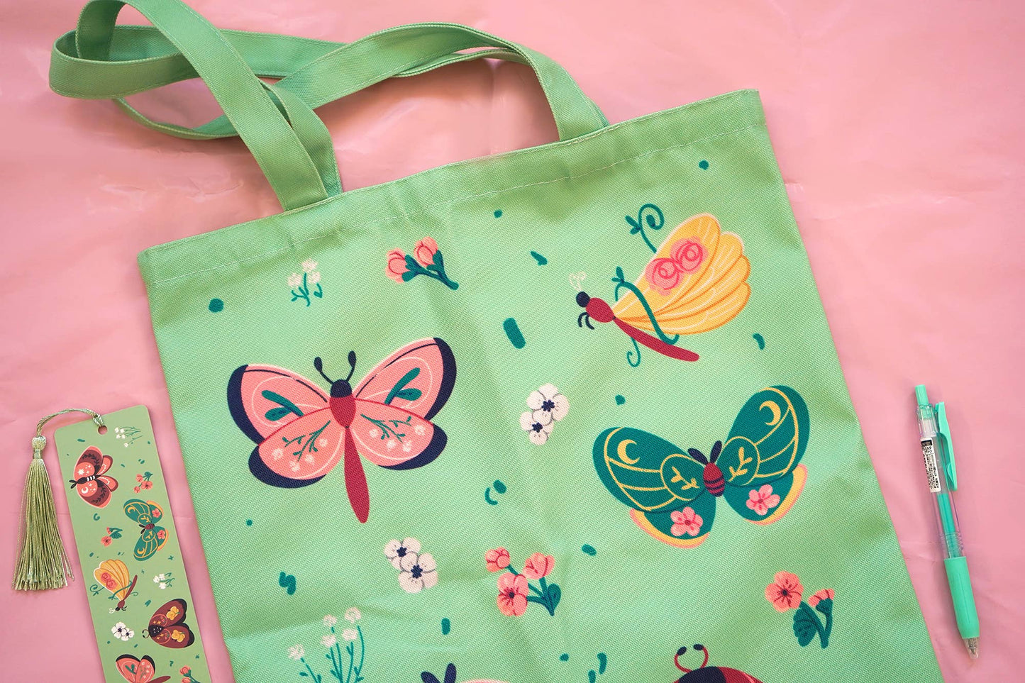 Moths & Wildflowers Tote Bag