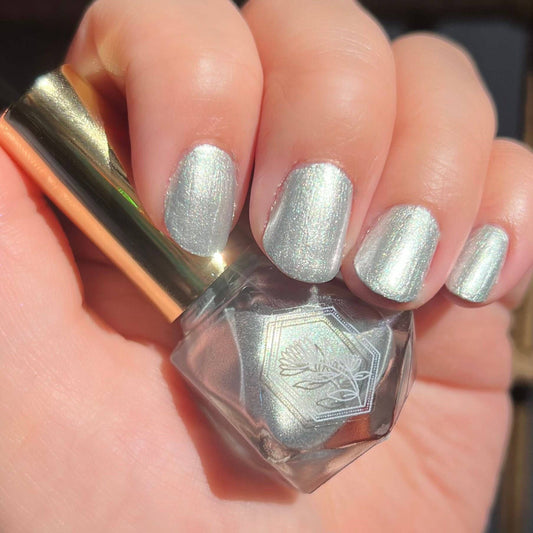 Meteorite - Mirror Silver Glowing Star- Nail Polish